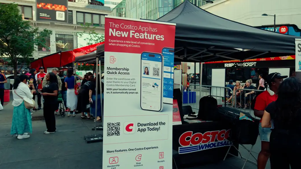 The Costco Wholesale booth at WorldFest 2026