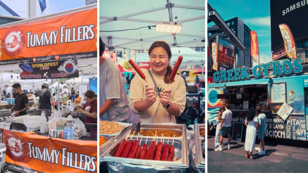Vendors at Worldfest Canada